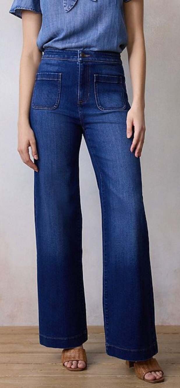 Women's LC Lauren Conrad Super High-Rise Wide Leg Denim Trousers